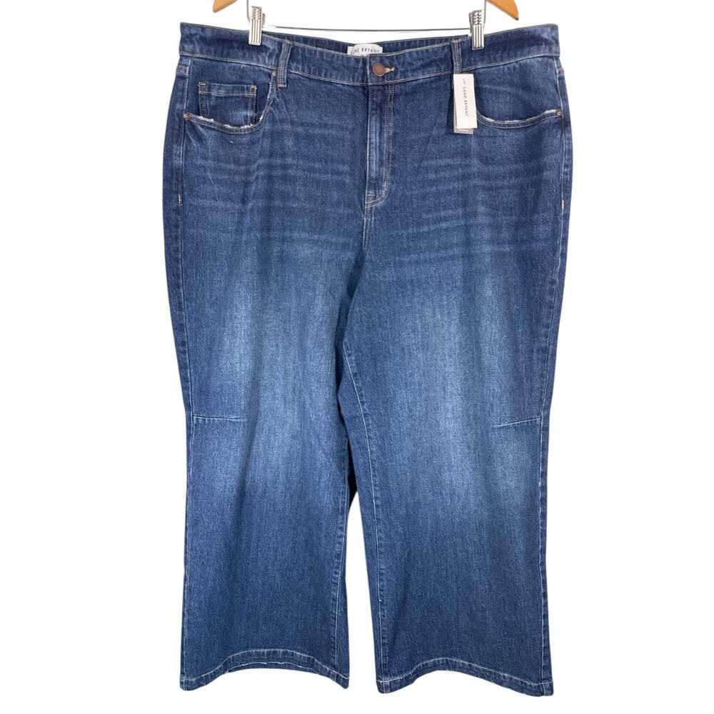 NWT Lane Bryant High Rise Wide Leg Jeans Blue Wash Women’s Size 20